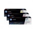 211408 - 3 Original Toner Cartridges CMY (Rainbow-Kit) HP No. 128A, CF371AM